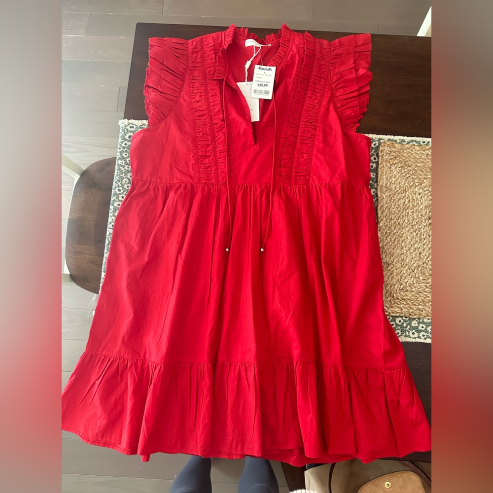 Unworn red dress